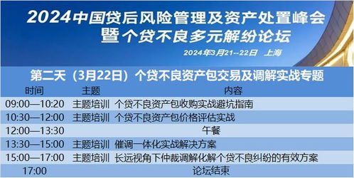 2024中國貸后風險管理及資產處置峰會暨個貸不良多元解紛發(fā)展論壇 實業(yè)投資視角下的新機遇與挑戰(zhàn)